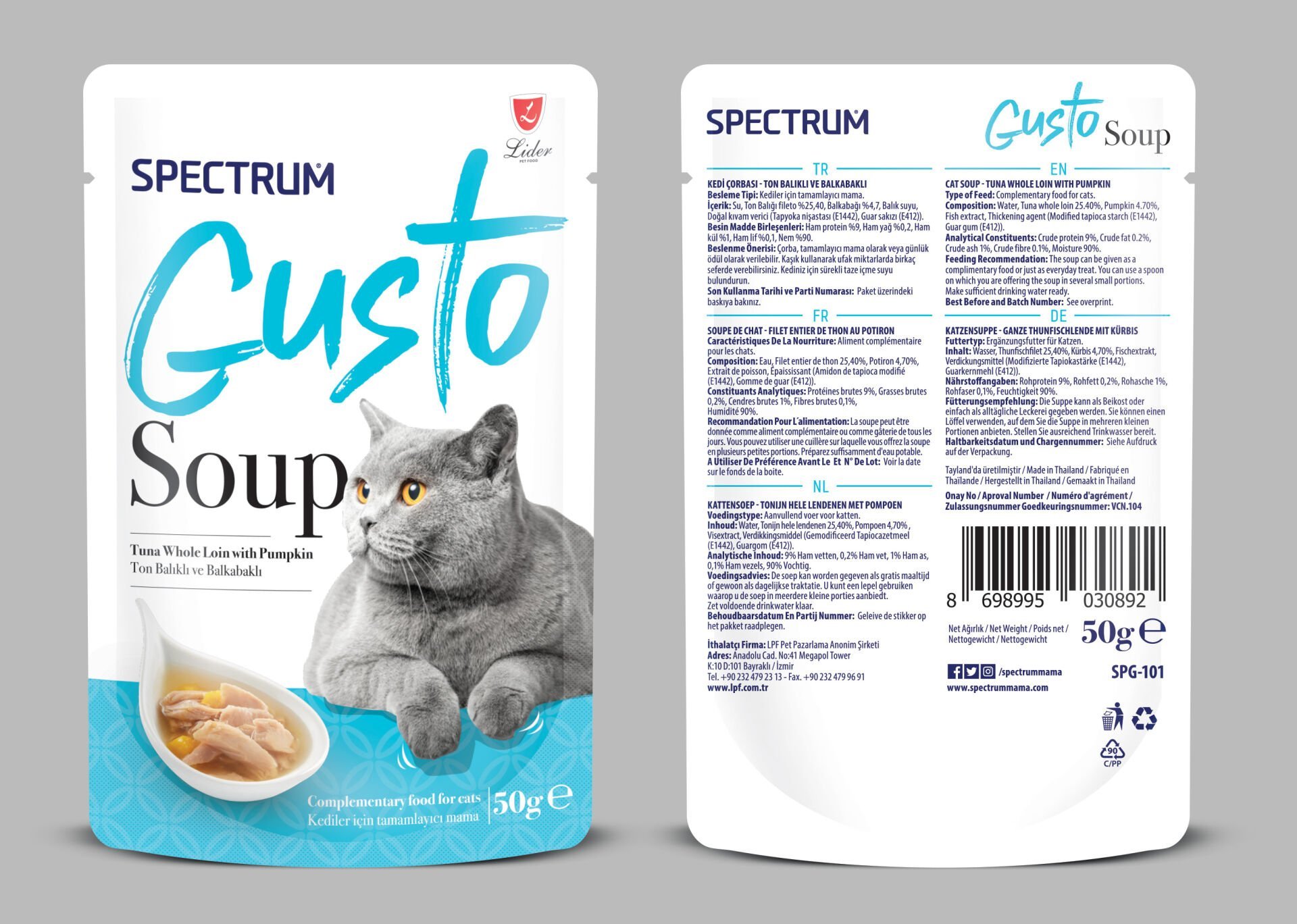 SPECTRUM GUSTO ÇORBA TONBAL&BALKABKLI 50GR*24(892)