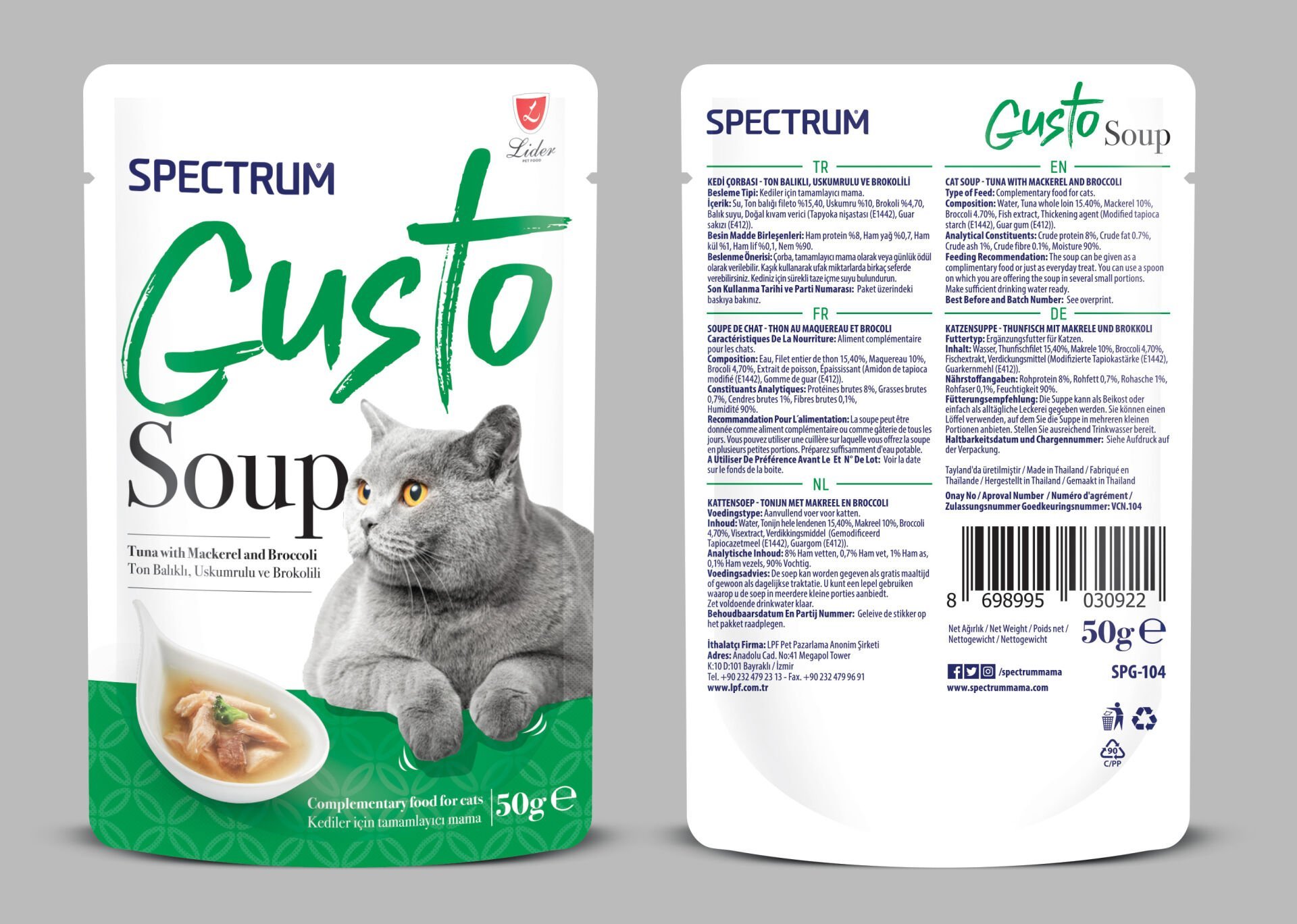 SPECTRUM GUSTO ÇOR TON&USKUMRU&BROKLİ 50GR*24(922)