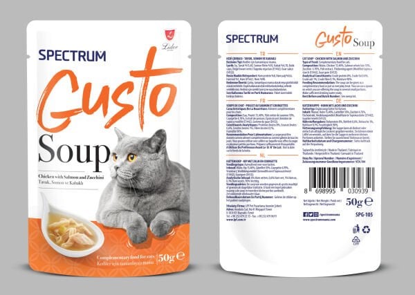 SPECTRUM GUSTO ÇORB TAV&SOMON&B.KABAK 50GR*24(939)
