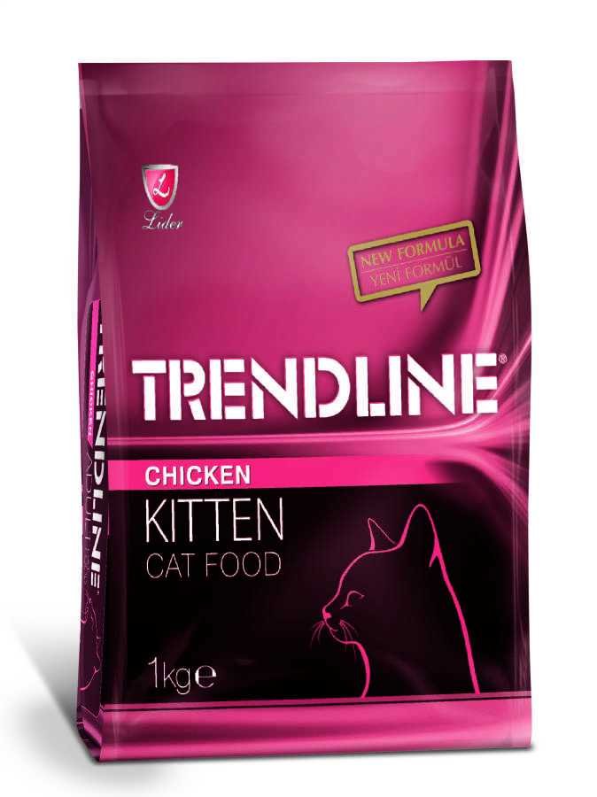 TRENDLİNE KEDİ MAM YAVRU-TAVUK 1 KG*15..(236)(GT)M