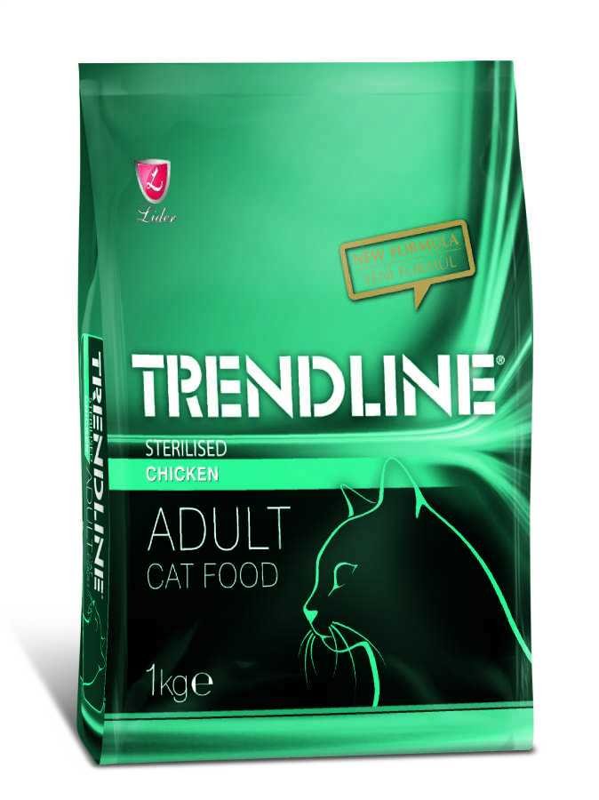 TRENDLİNE KEDİ MAM STERİLİZED-TAVUK 1KG*15..(229)M