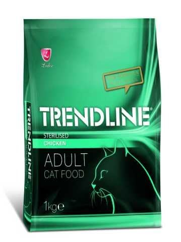 TRENDLİNE KEDİ MAM STERİLİZED-TAVUK 1KG*15..(229)M