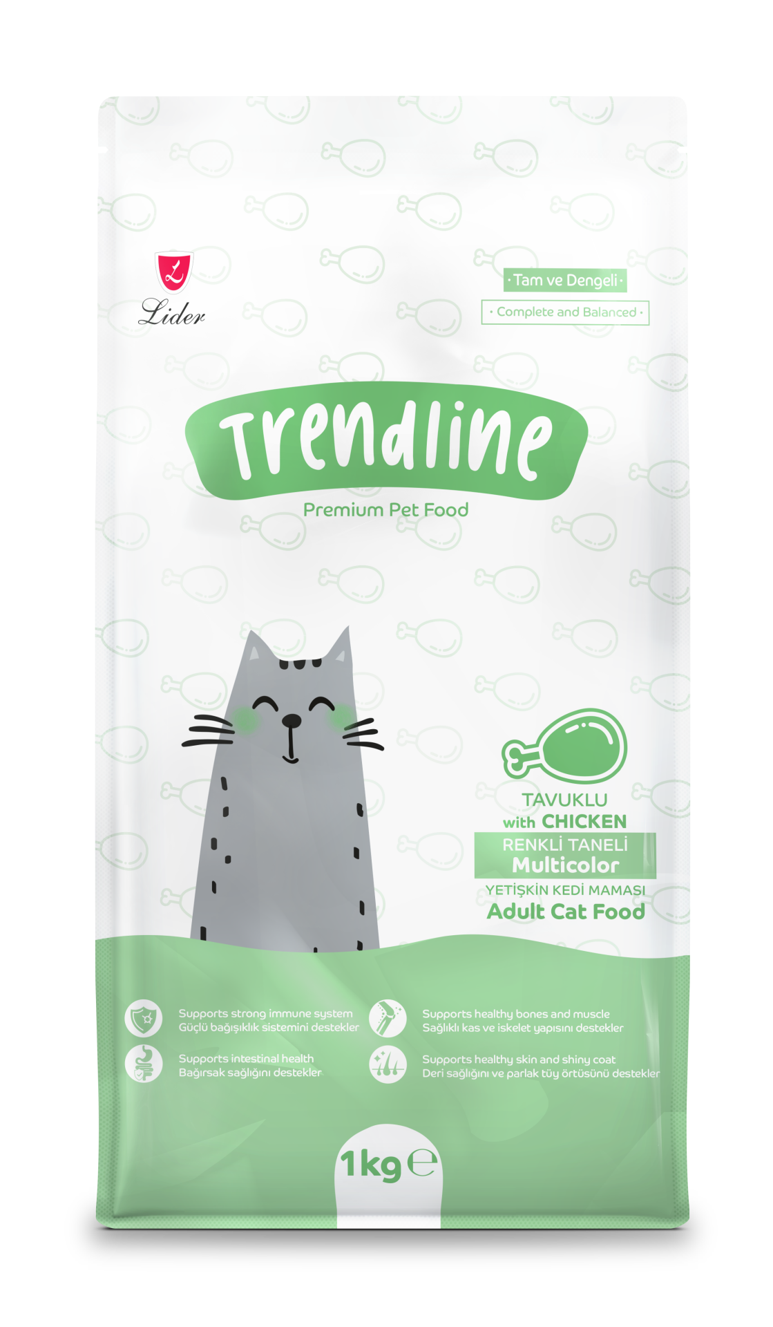 TRENDLİNE KEDİ MAM GURME 1KG*15..(655) M