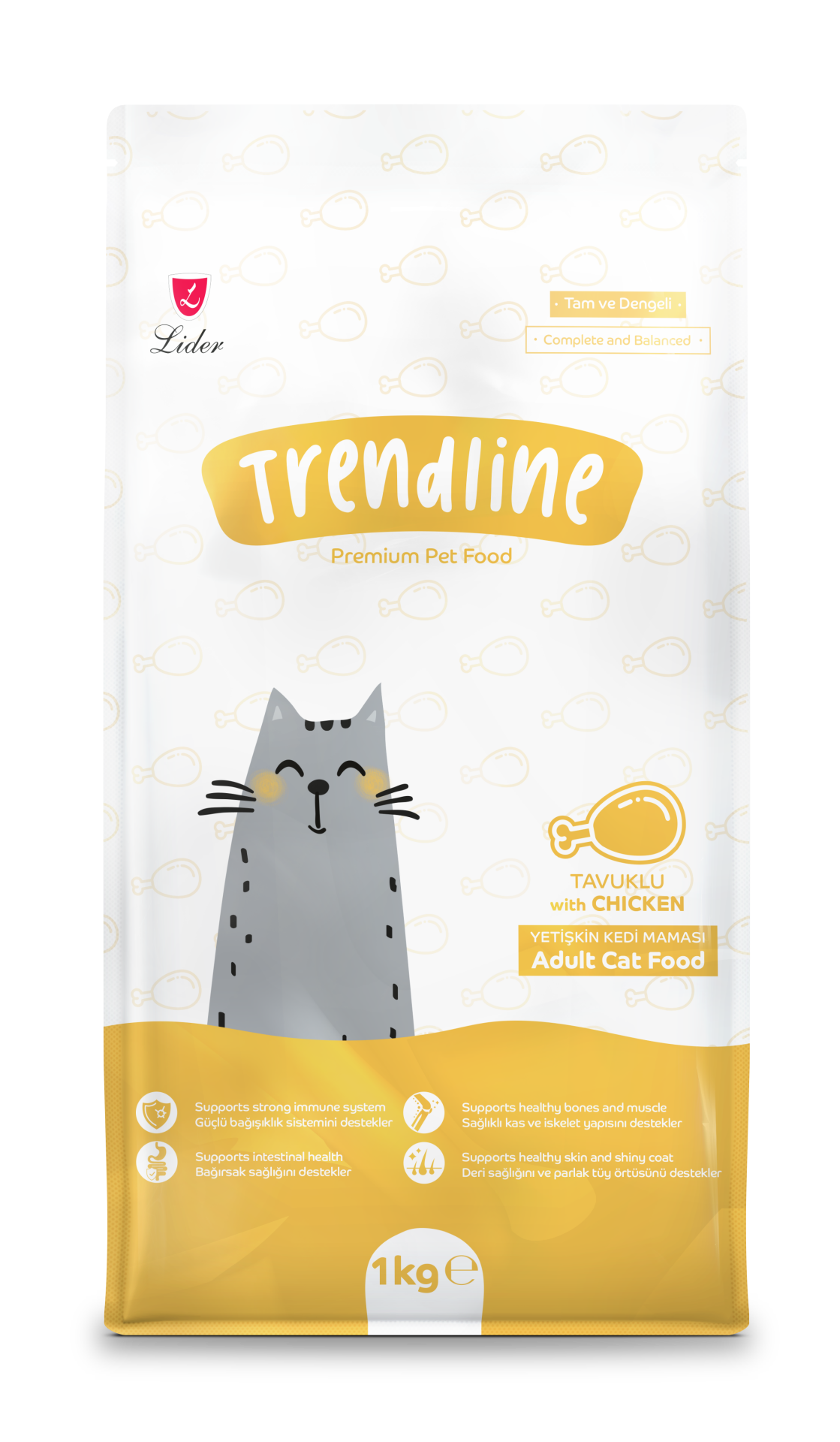 TRENDLİNE KEDİ MAM TAVUKLU 1 KG*15...(303) M