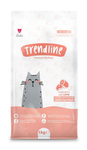TRENDLİNE KEDİ MAM KUZU ETLİ 1 KG*15..(873) (GT) M