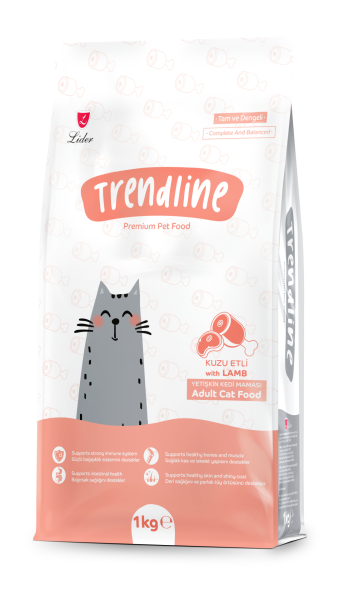 TRENDLİNE KEDİ MAM KUZU ETLİ 1 KG*15..(873) (GT) M