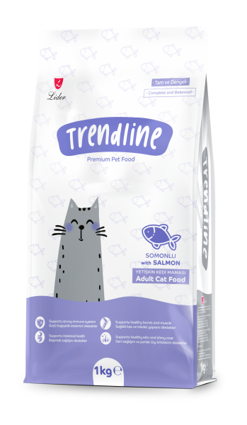 TRENDLİNE KEDİ MAM SOMON 1KG*15...(662) (GT) M