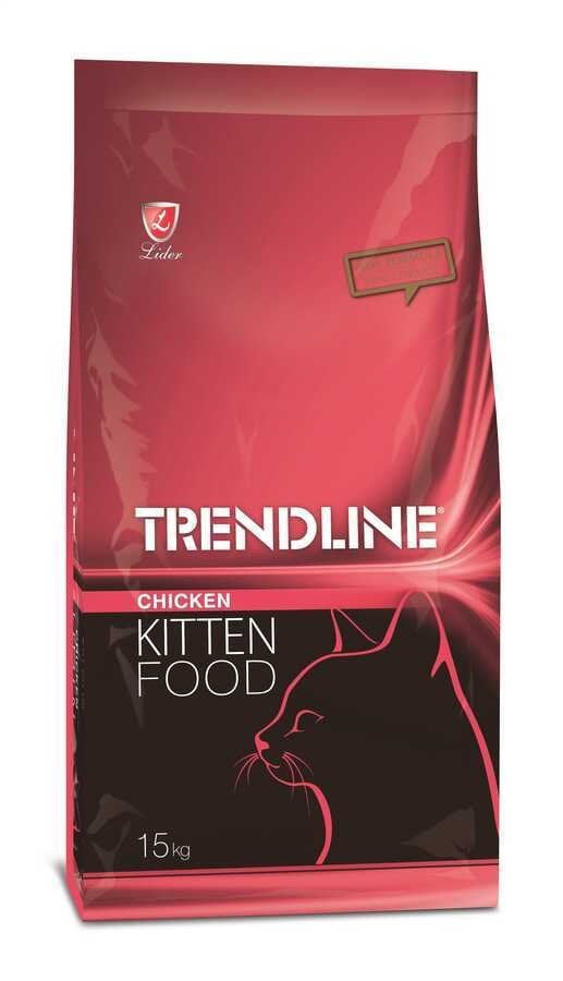 TRENDLİNE KEDİ MAM YAVRU-TAVUK 15 KG...(288) M