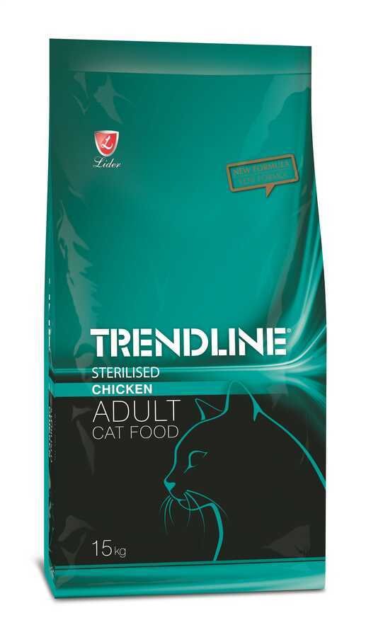 TRENDLİNE KEDİ MAM STERİLİZED-TAVUK 15 KG..(295)M