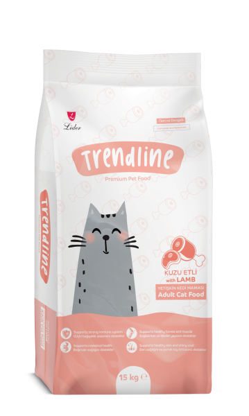 TRENDLİNE KEDİ MAM  KUZU ETLİ 15 KG...(624) M