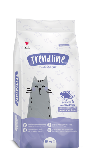 TRENDLİNE KEDİ MAM SOMONLU  15 KG...(631) M