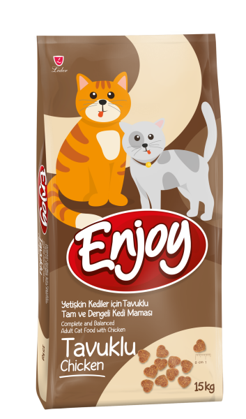 ENJOY KEDİ MAM TAVUKLU 15 KG...(372) M