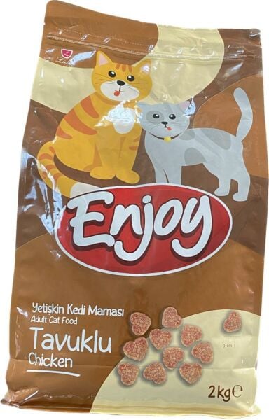 ENJOY KEDİ MAMASI TAVUKLU 2 KG*12..( 070)