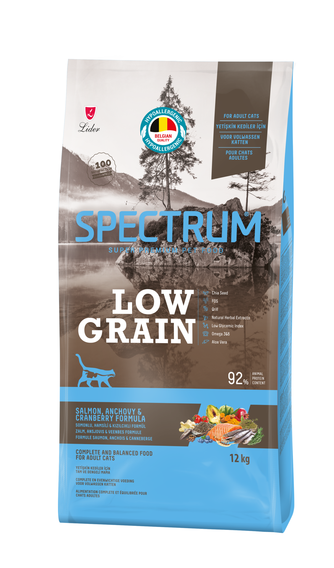 LOW GRAİN KEDİ SOMON&HAMSİ KIZILCIK 12KG...(575)