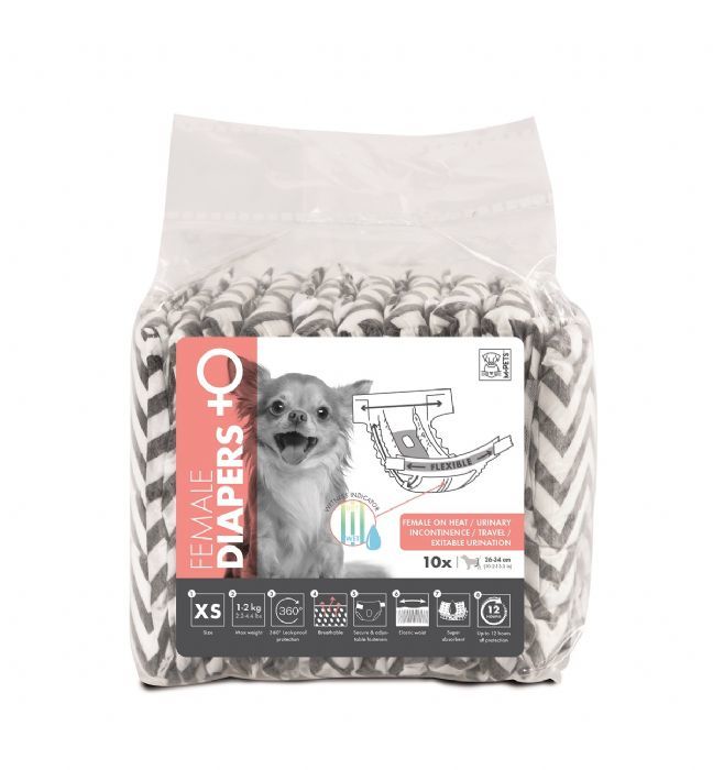 M-PETS DİAPERS DİŞİ KÖP İÇİN KÜLOT(XS) 10 LU (540)