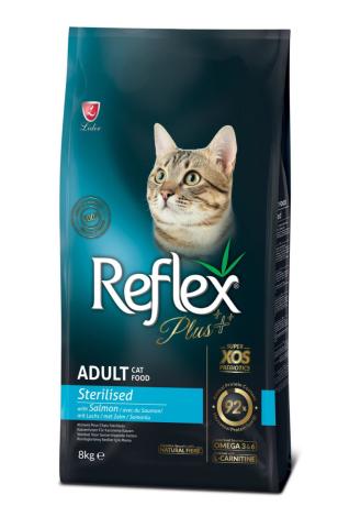 REF.PLUS  KEDİ MAM STERİL SOMON 8 KG..(223)  (***)