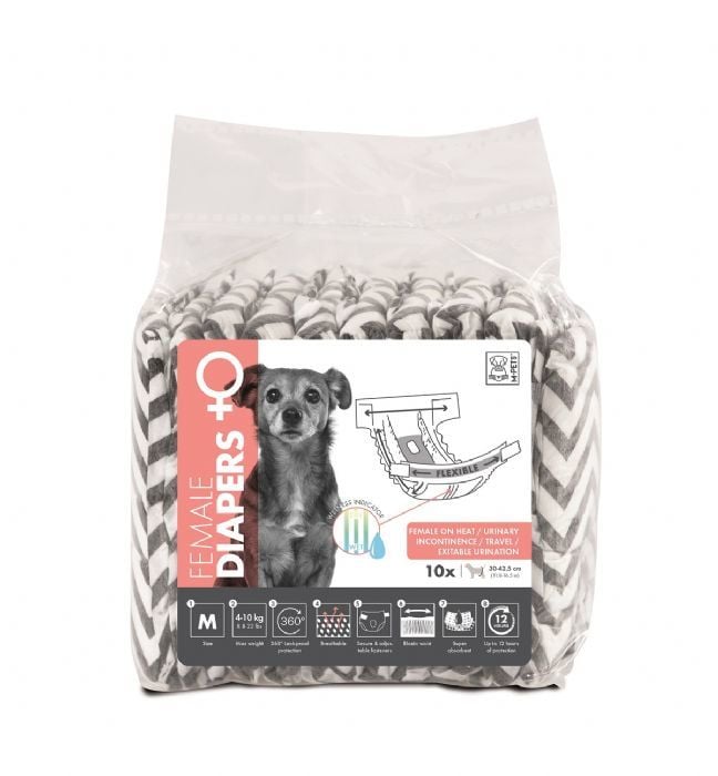 M-PETS DİAPERS DİŞİ KÖP İÇİN KÜLOT(M) 10 LU (564)