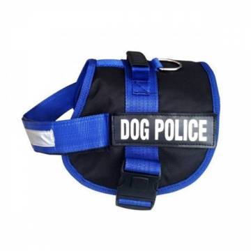 DOG POLİS TASMA BÜYÜK MAVİ..(880)