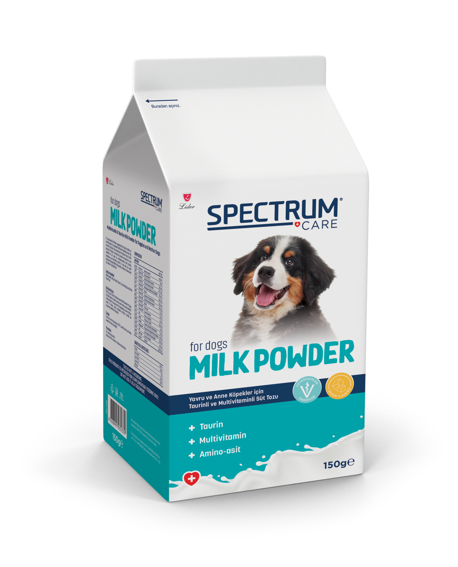SPECTRUM CARE YAVRU KÖPEK SÜTTOZU 150GR*48..(339)