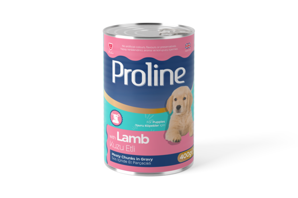 PROLİNE YAVRU KÖP KON KUZU ETLİ 400GR*12(967)(M)