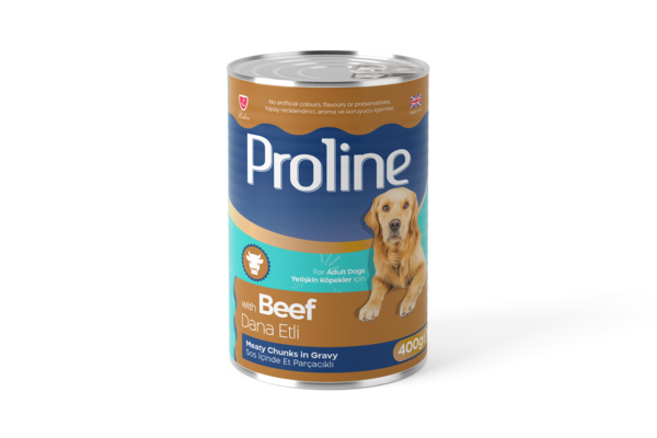 PROLİNE KÖP KONS DANA ETLİ 400 GR*12(929)(M)