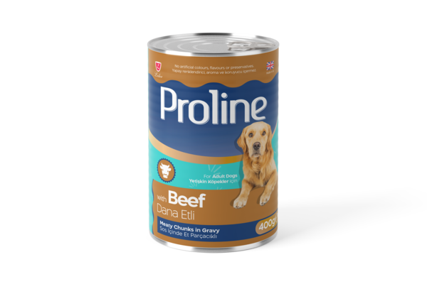 PROLİNE KÖP KONS DANA ETLİ 400 GR*12(929)(M)