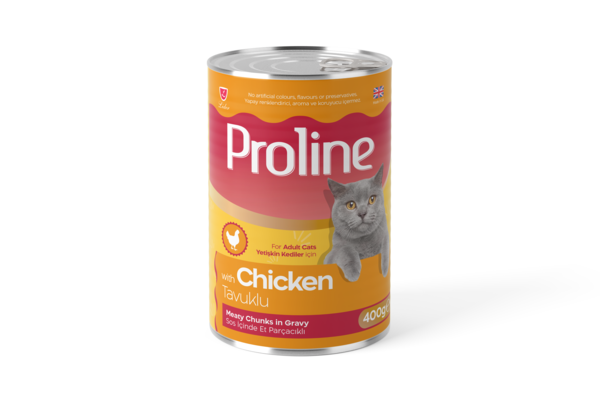 PROLİNE KEDİ KONS.TAVUKLU 400 GR*12..(974) (M)