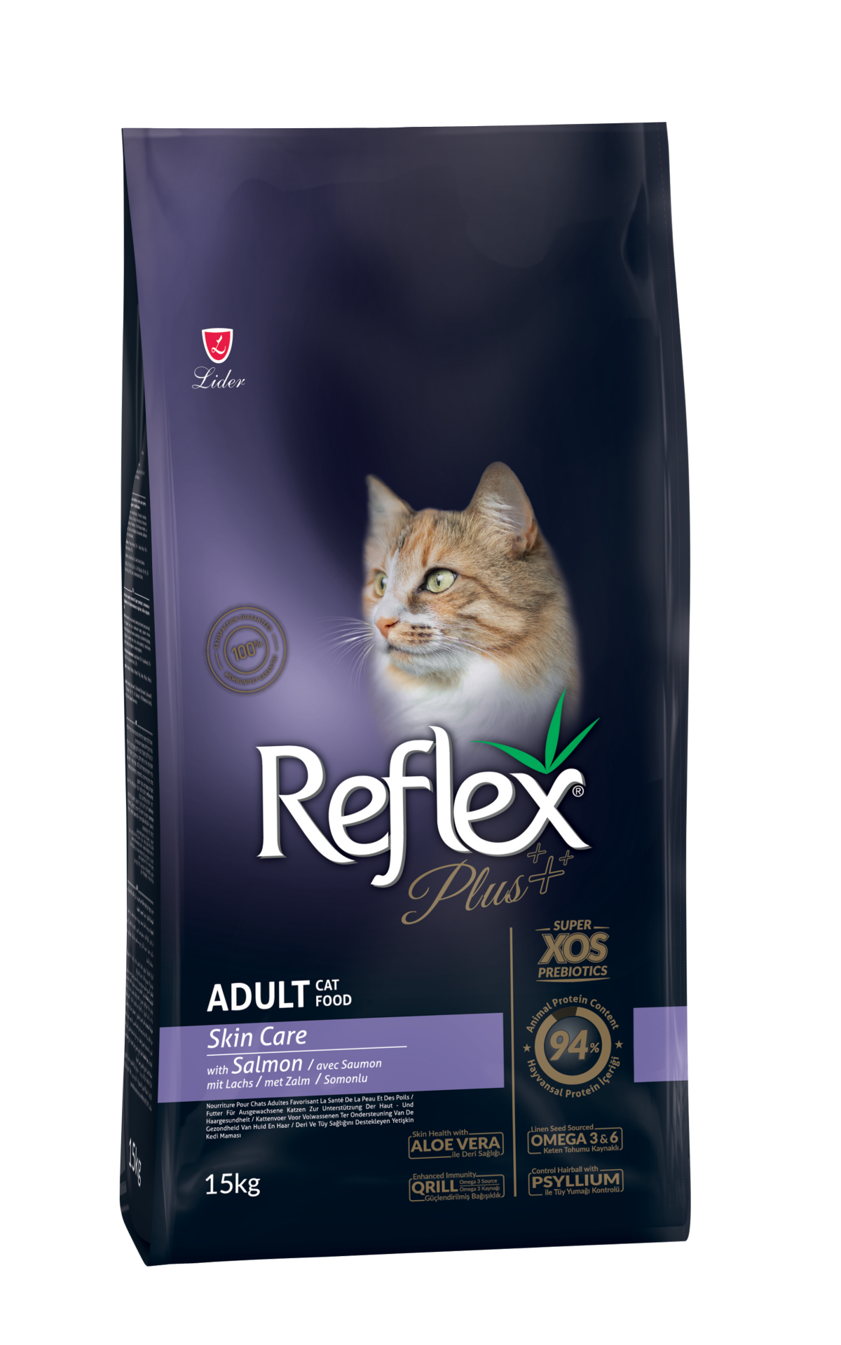 REF.PLUS KEDİ MAM SKİN CARE SOMON 15 KG.(588)
