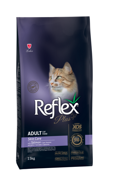 REF.PLUS KEDİ MAM SKİN CARE SOMON 15 KG.(588)