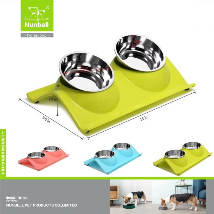 NUNBELL MELAMİN ÇELİK MAMA KABI 2 Lİ...(384)