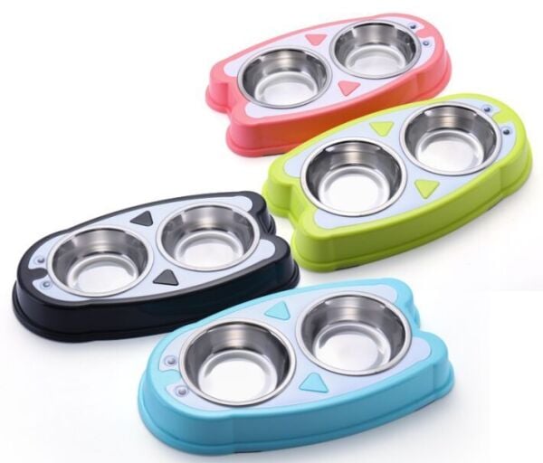 NUNBELL MELAMİN ÇELİK MAMA KABI 2 Lİ...(421)