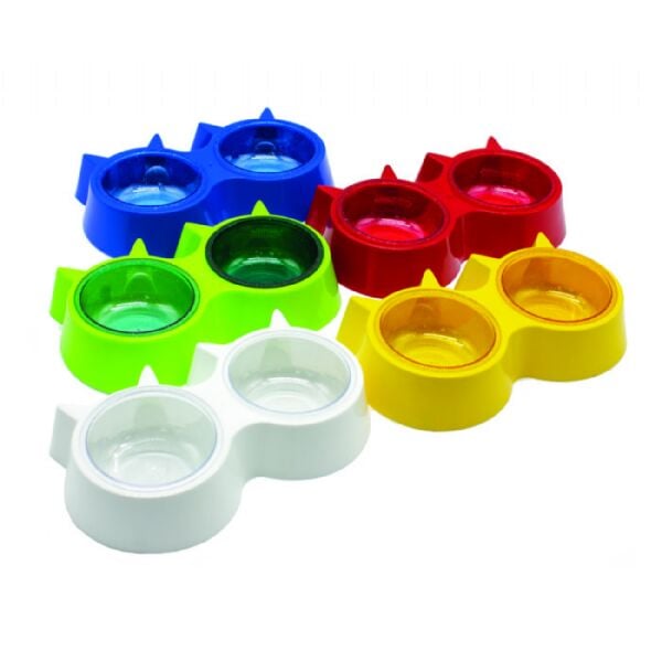 KEDİ KULAKLI 2 Lİ MAMA KABI.. (5 Lİ SET) ..(482)