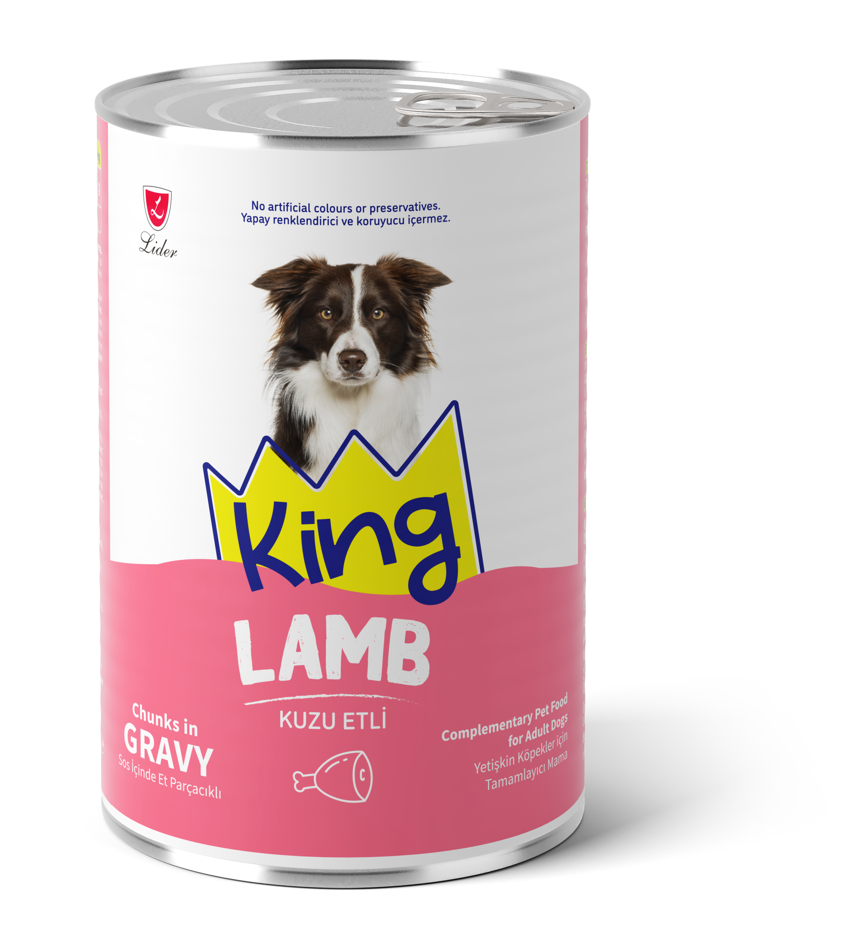 KİNG KÖP KONS KUZU ETLİ GRAVY SOS 400GR*12..(662)