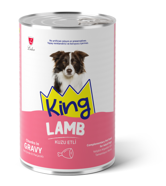 KİNG KÖP KONS KUZU ETLİ GRAVY SOS 400GR*12..(662)