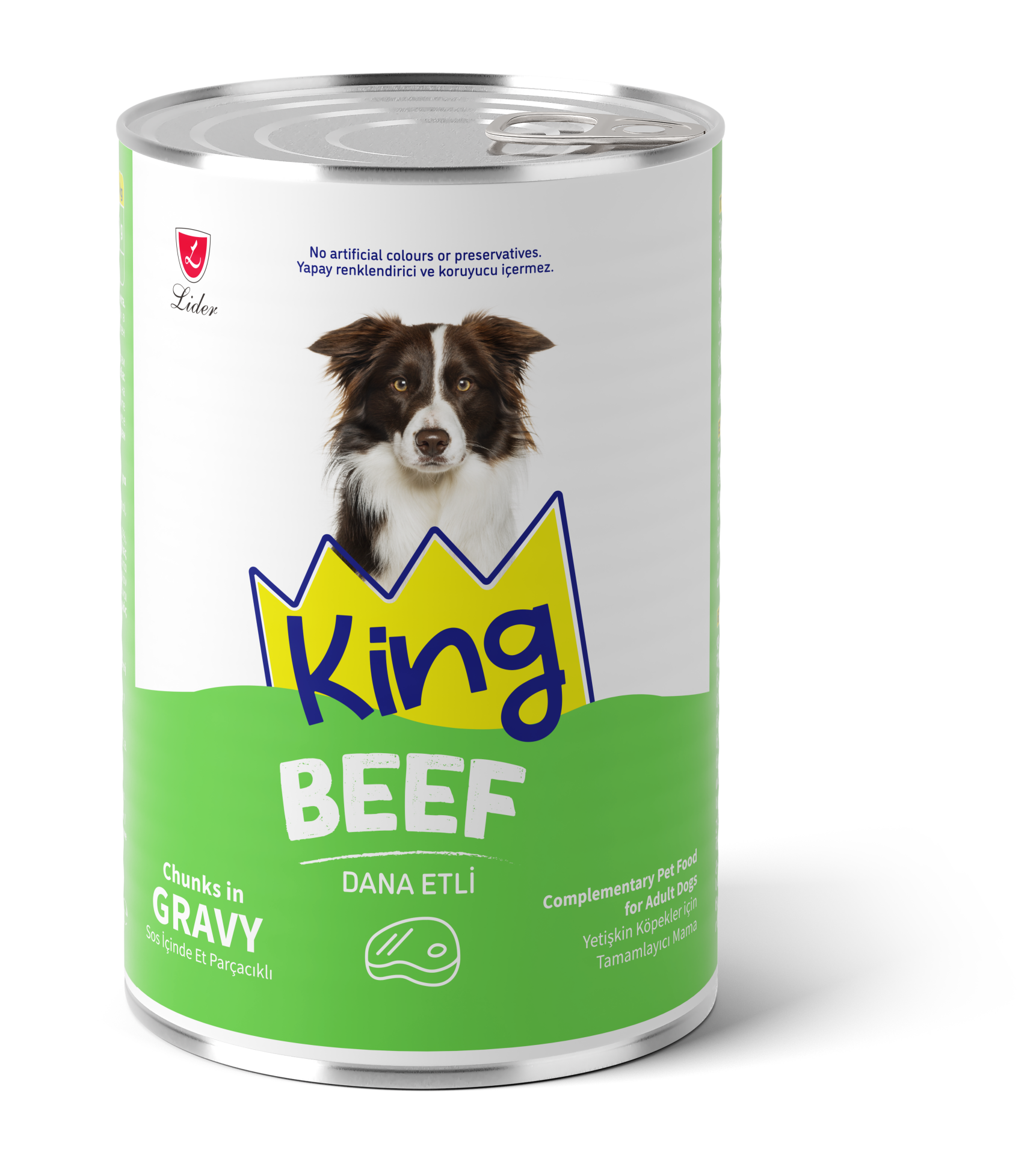 KİNG KÖP KONS DANA ETLİ GRAVY SOS 400GR*12..(679)