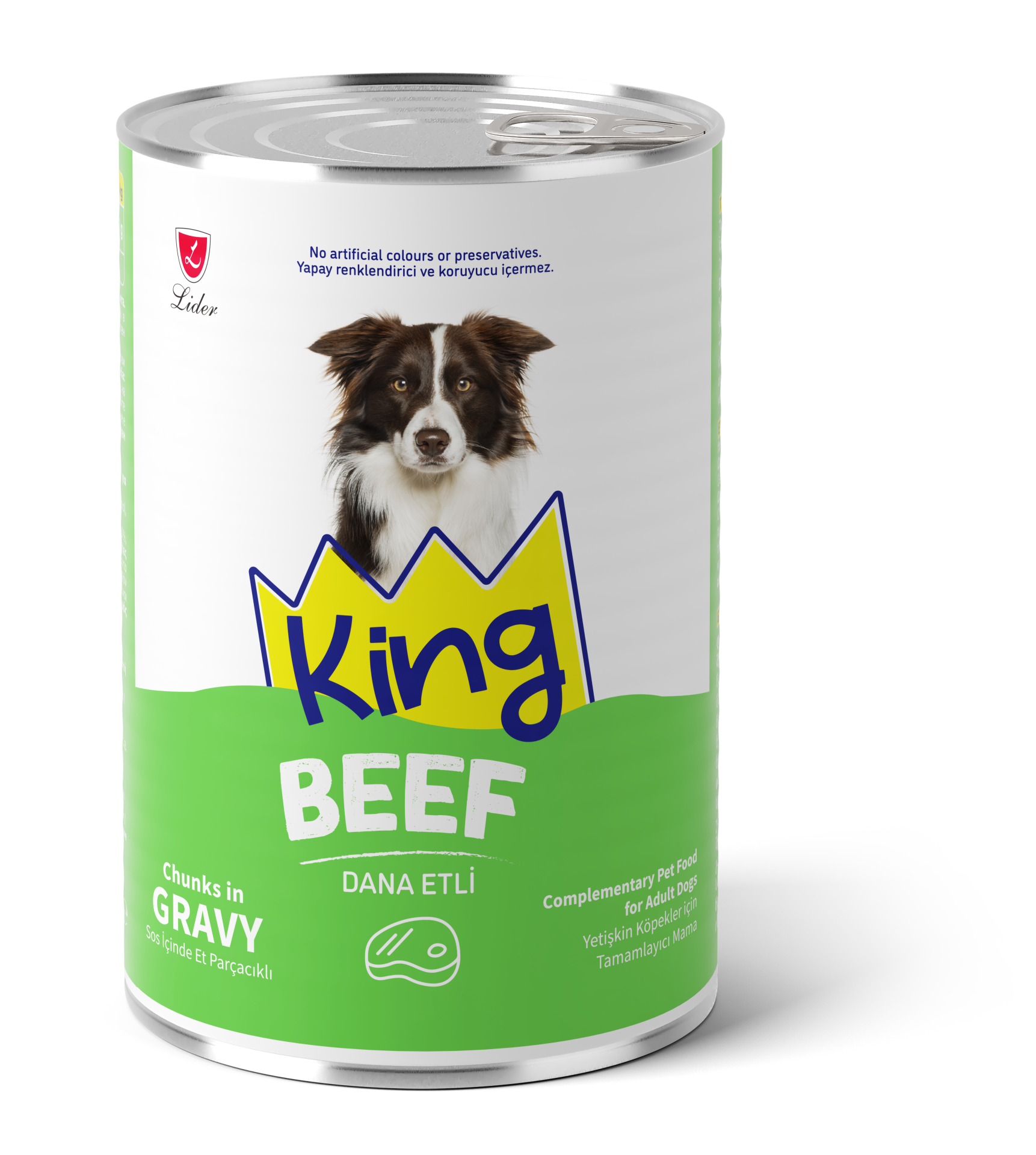 KİNG KÖP KONS DANA ETLİ GRAVY SOS 400GR*12..(679)