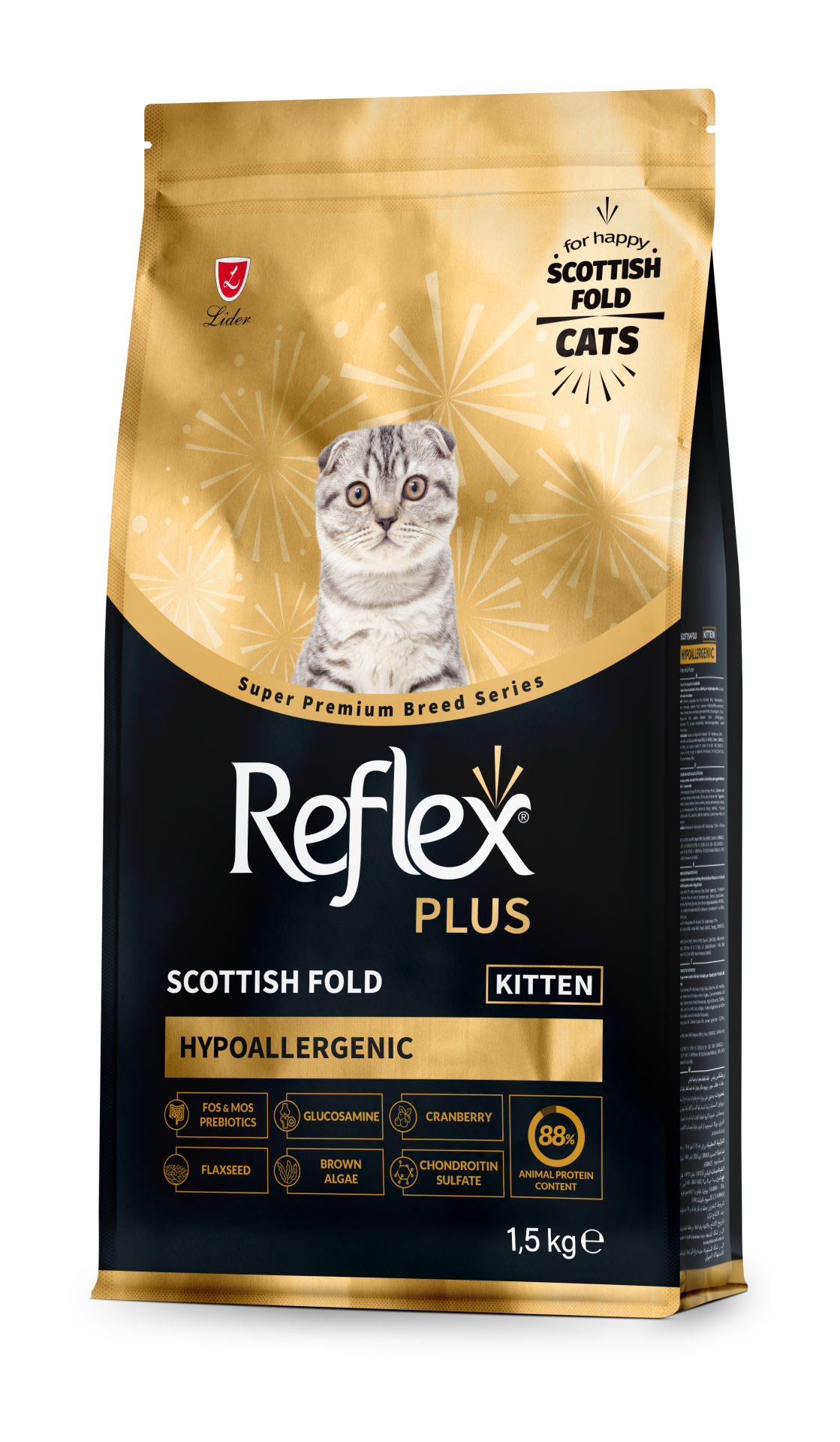 REF.PLUS SCOTTİSH FOLD-YAV KEDİ  MAM 1,5KG*12(481)