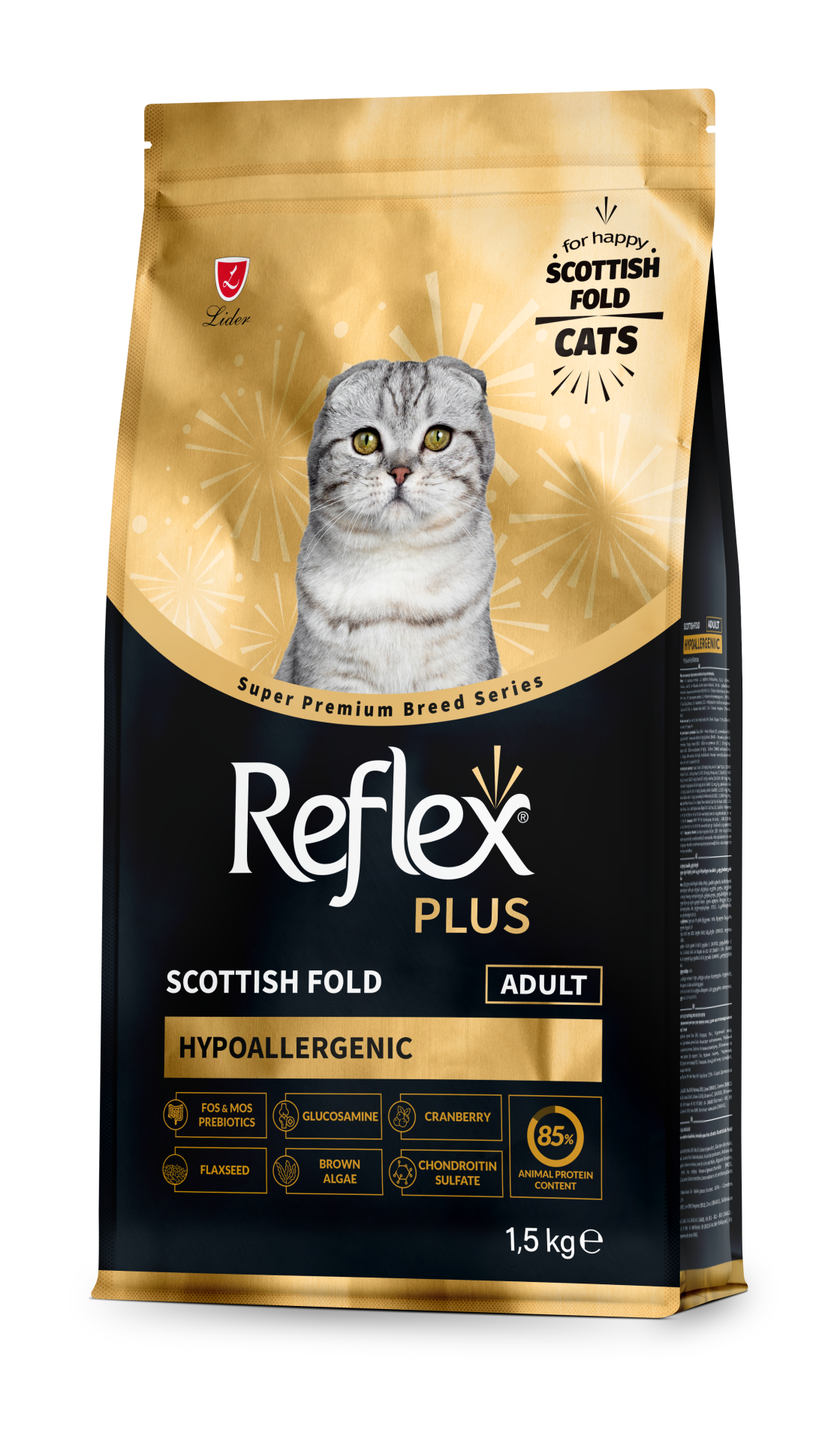 REF.PLUS SCOTTİSH FOLD YET KEDİ MAM 1,5KG*12.(504)