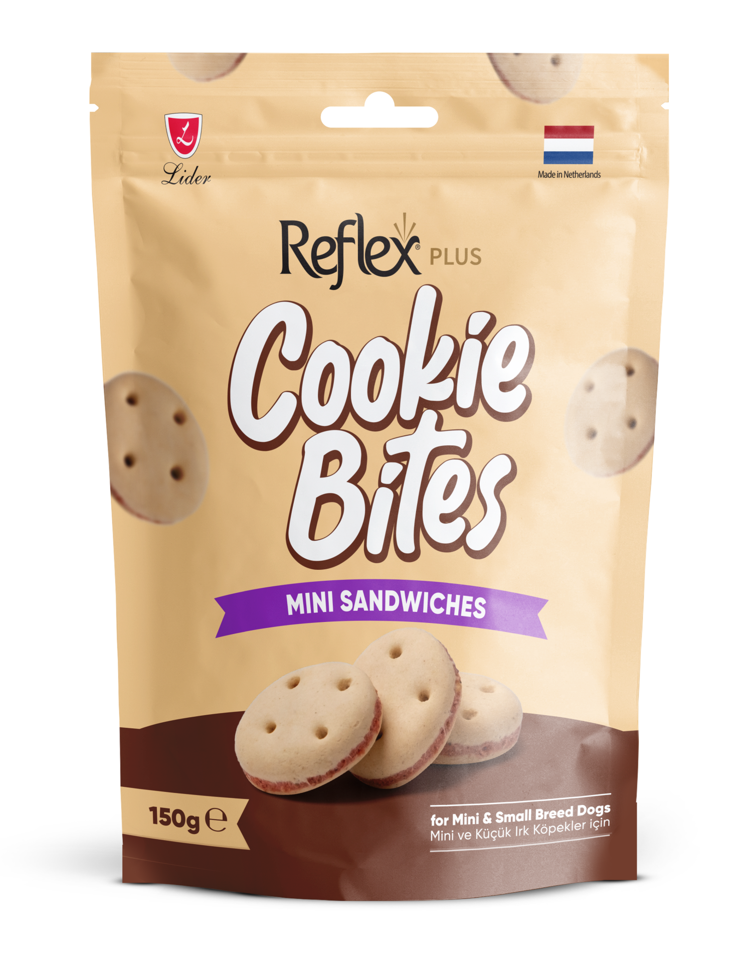 REF.PLUS COOKİE BİTES MİNİ SANDWİCHES 150G*50