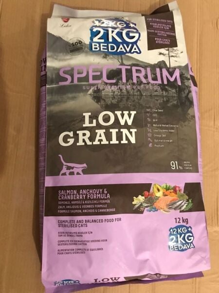 LOW GRAİN KEDİ STERİL SOMOIN&HAMSİ 12+1 KG..(400)