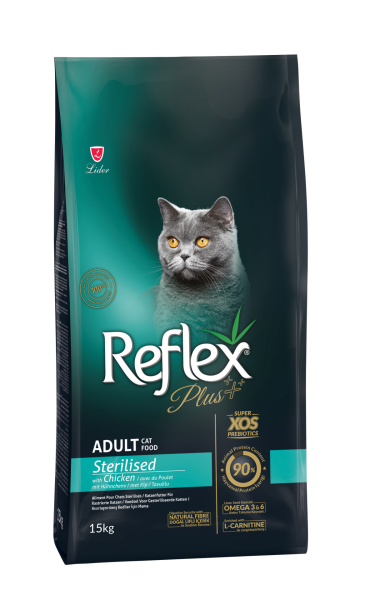 REF.PLUS KEDİ MAM STERİLİZED-TAVUK 15+1KG.(628)