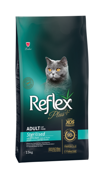 REF.PLUS KEDİ MAM STERİLİZED-TAVUK 15+1KG.(628)