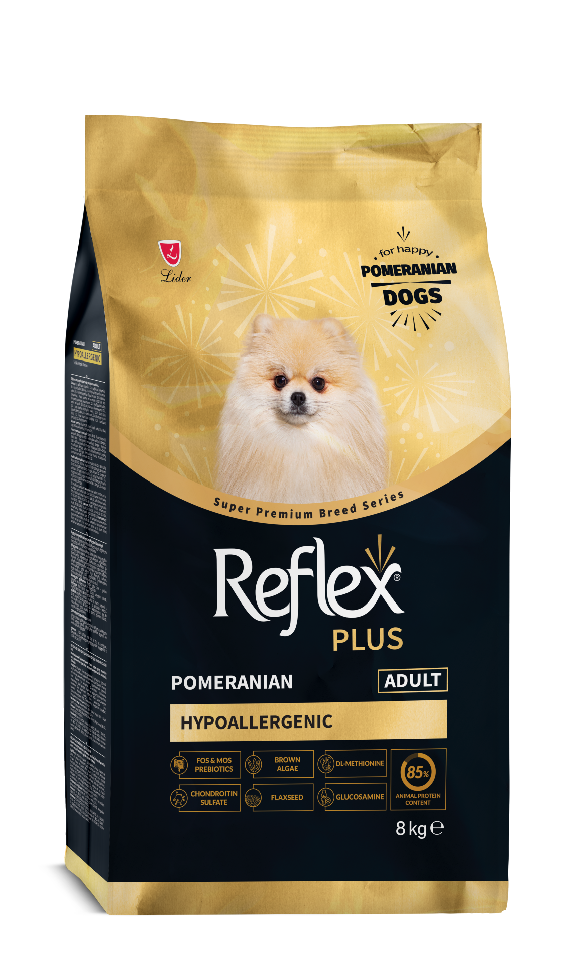 REF.PLUS POMERANIAN YETİŞKİN KÖP MAM 8KG..(313)