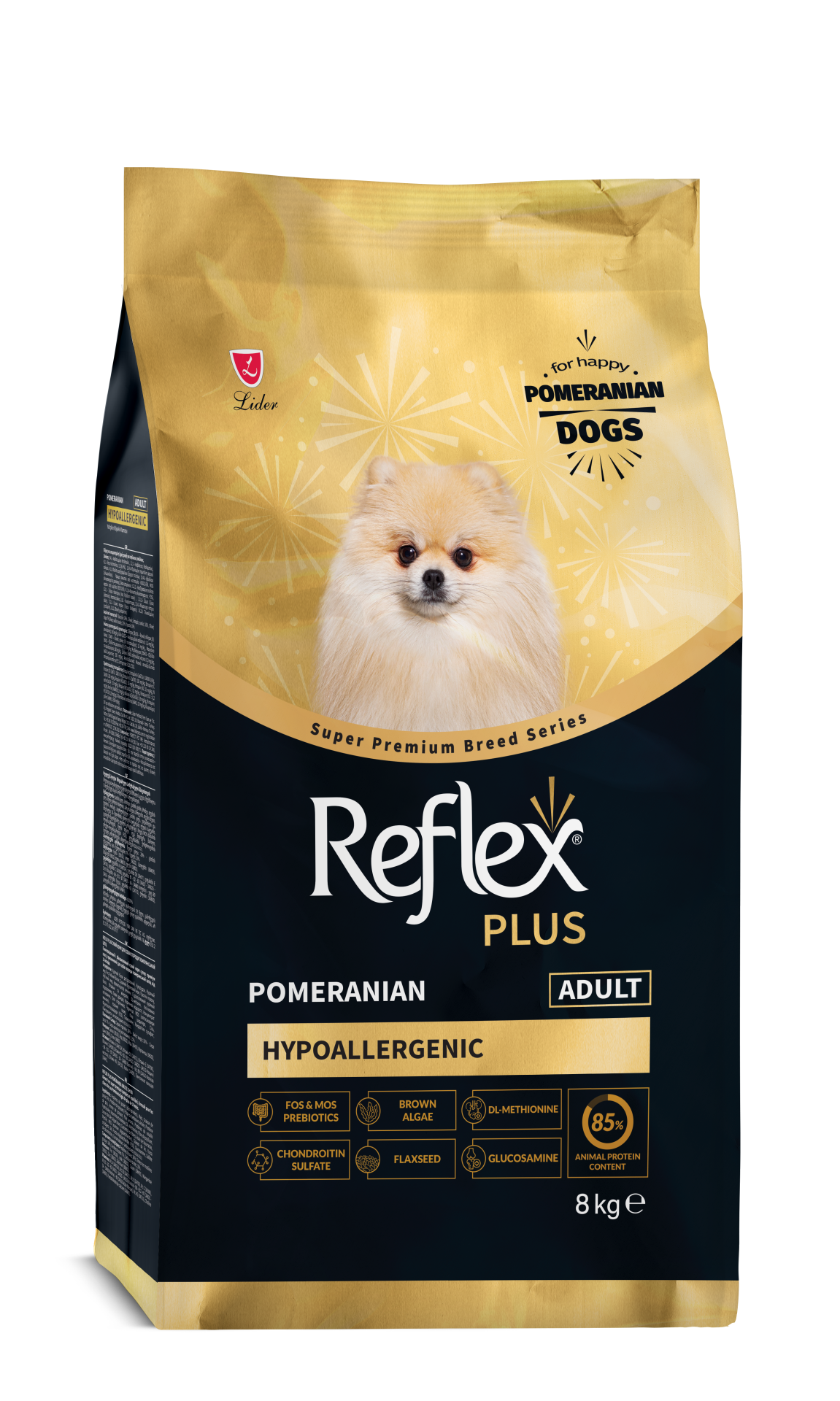 REF.PLUS POMERANIAN YETİŞKİN KÖP MAM 8KG..(313)