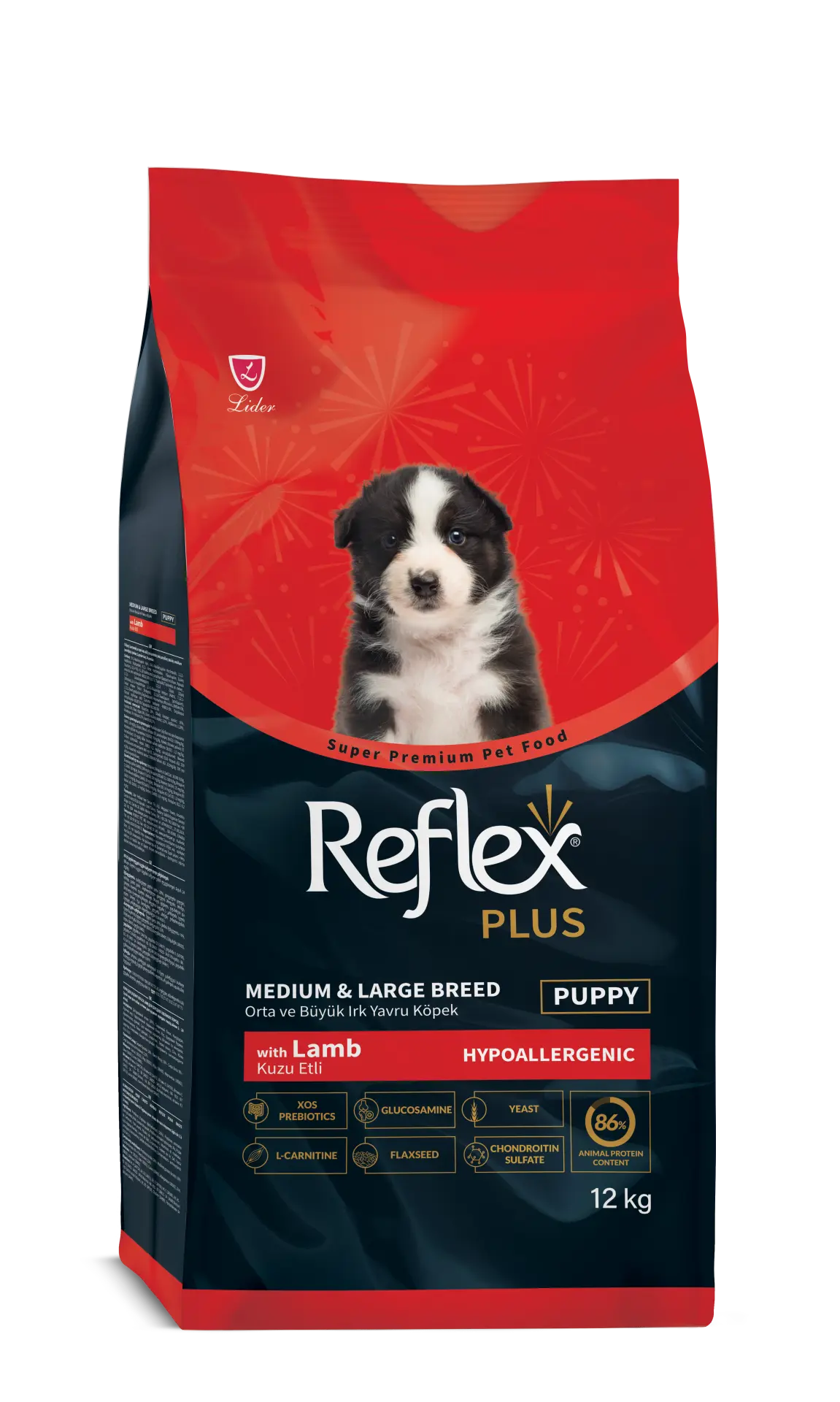 REF.PLUS KÖP (M-L) PUPPY KUZU 12KG.(760)-(RFX-214)