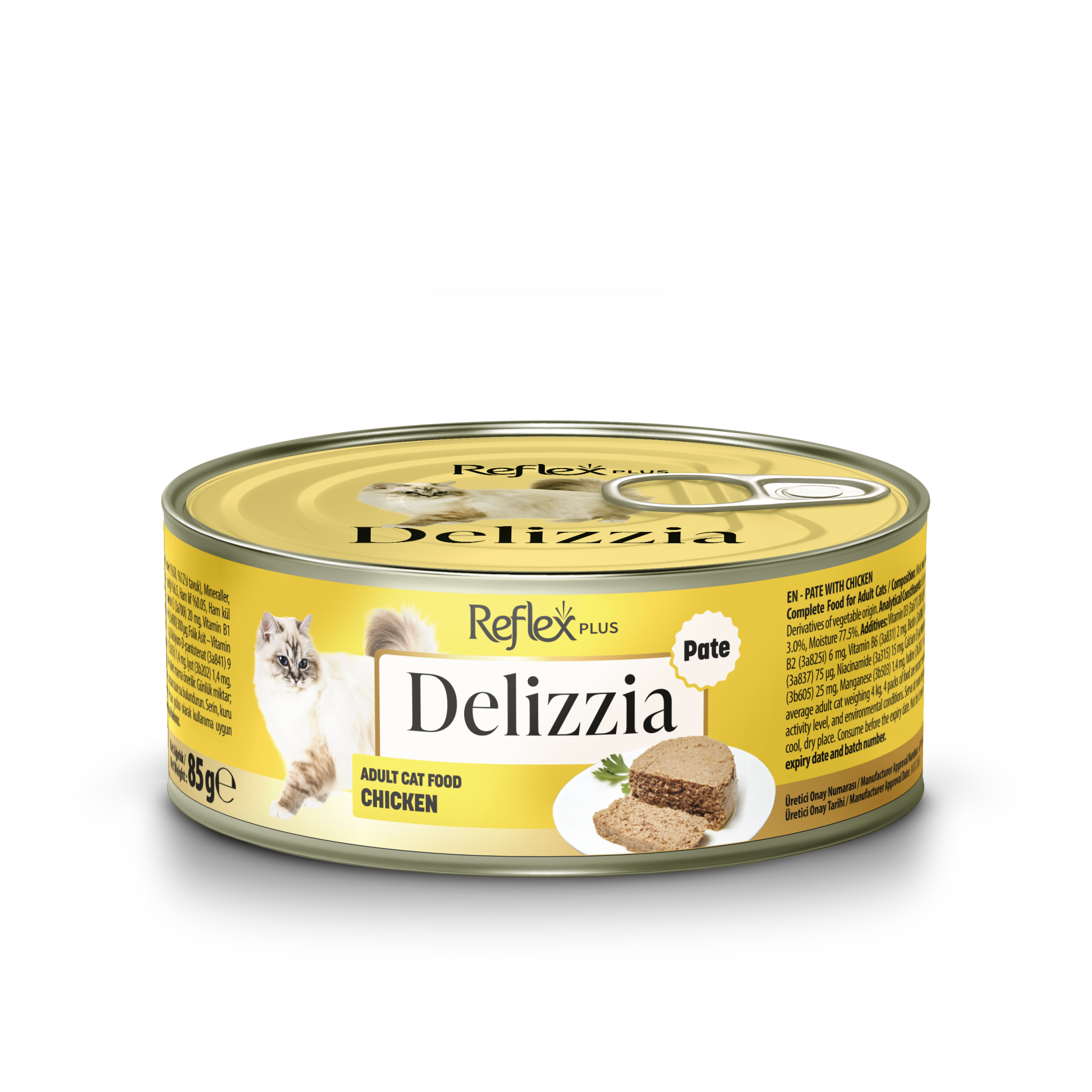 REFLEX DELİZZİA KEDİ KONS  TAVUKLU  85GR*12..(348)