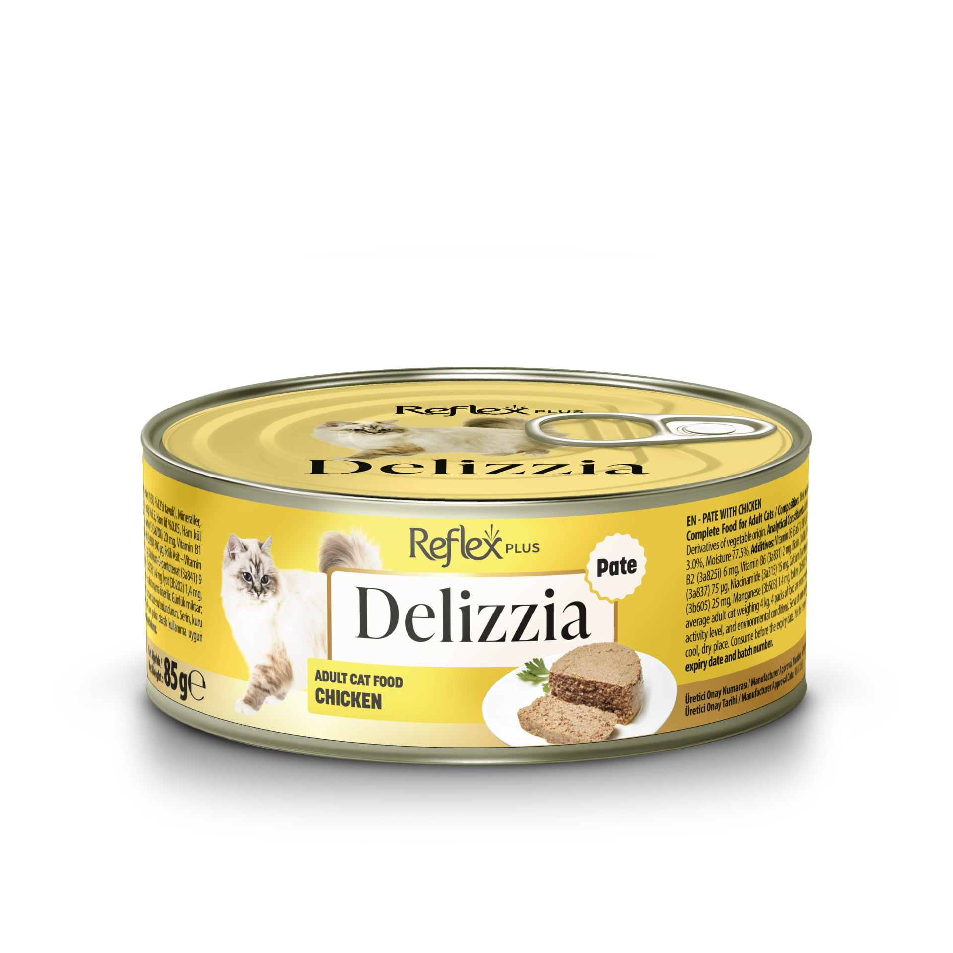 REFLEX DELİZZİA KEDİ KONS  TAVUKLU  85GR*12..(348)