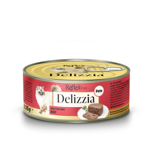 REFLEX DELİZZİA KEDİ KONS DANA ETLİ 85GR*12.(355)