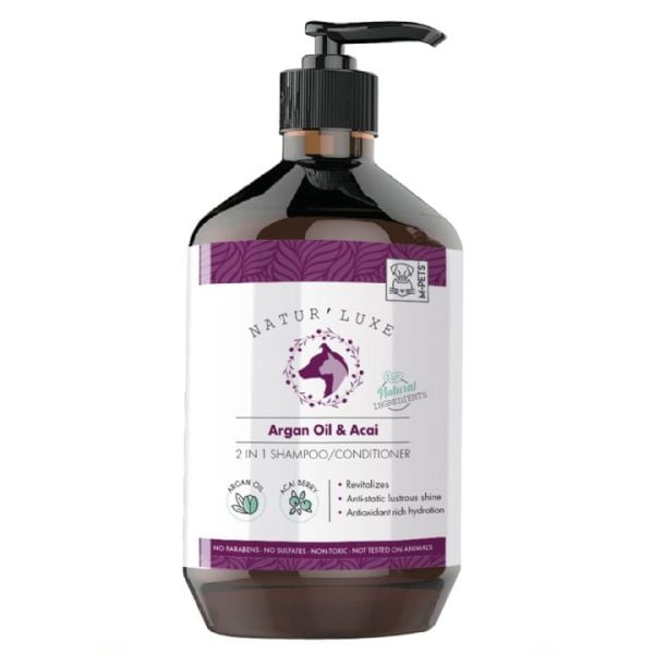 M-PETS KÖP ŞAM 2İN1 ARGAN OİL&ACAİ 500ML*12..(807)