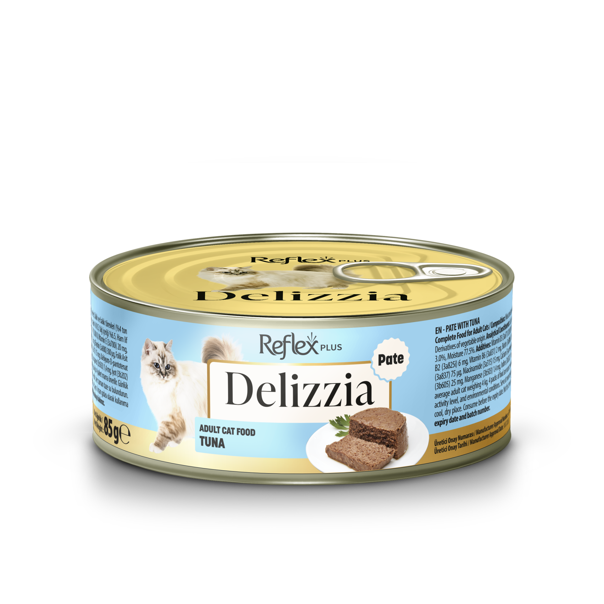 REFLEX DELİZZİA KEDİ KONS BALIKLI 85GR*12..(379)